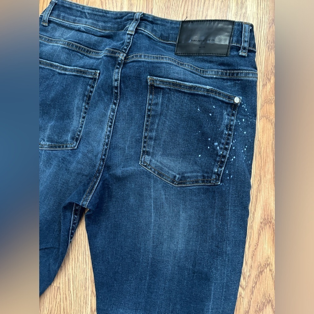 Zara denim splatter paint 32 - Picture 9 of 11